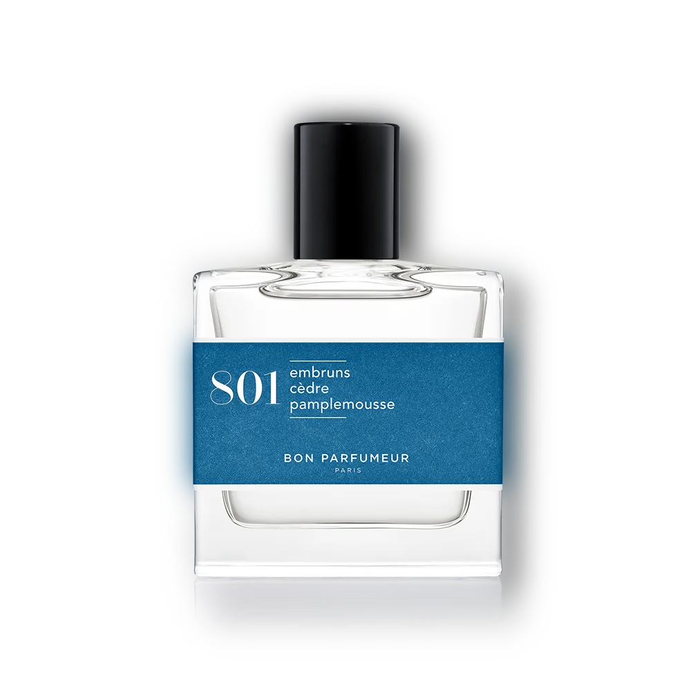 801 Sea spray, Cedar, Grapefruit Bon Parfumeur