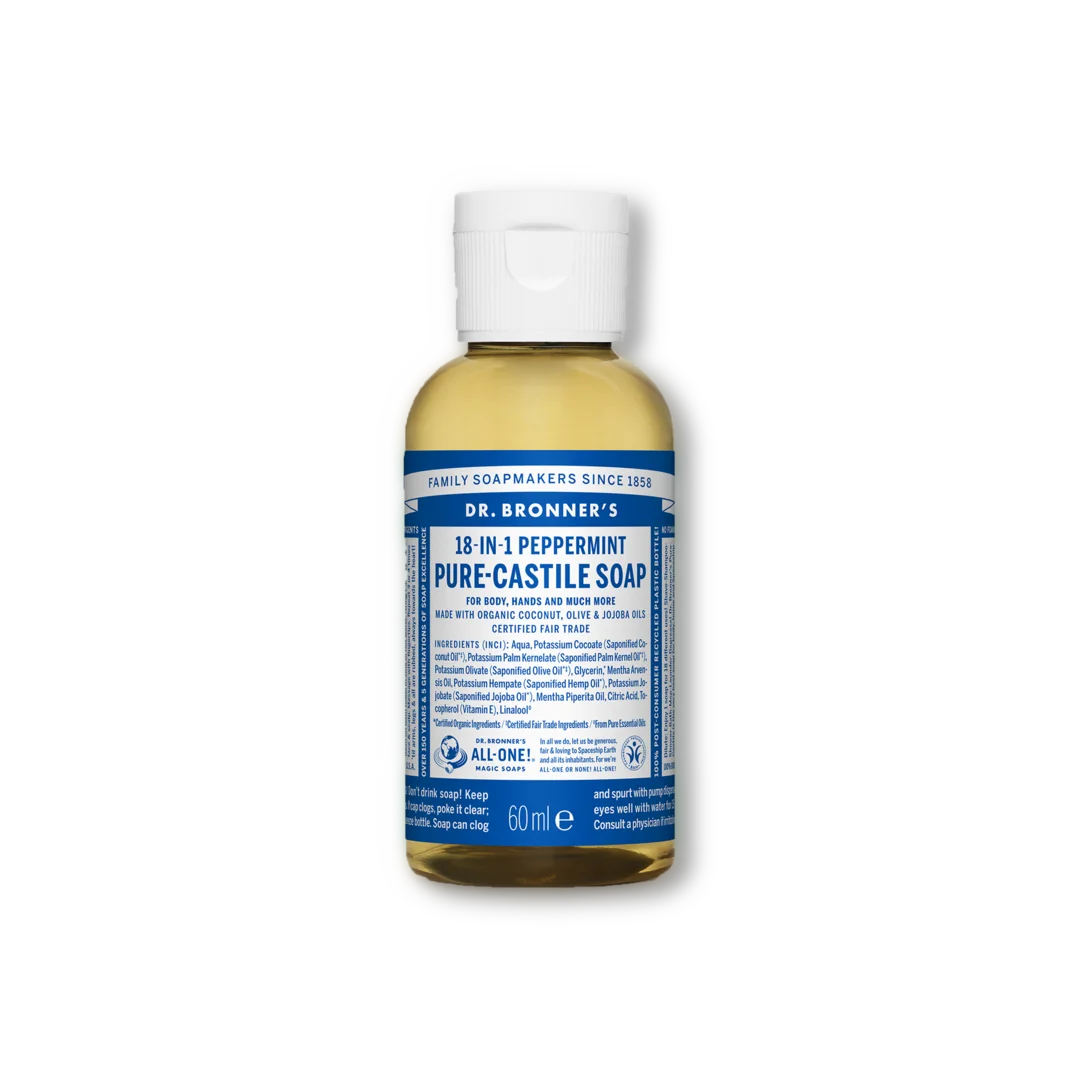 Pure Castile Liquid Soap - 60ml Dr Bronner&