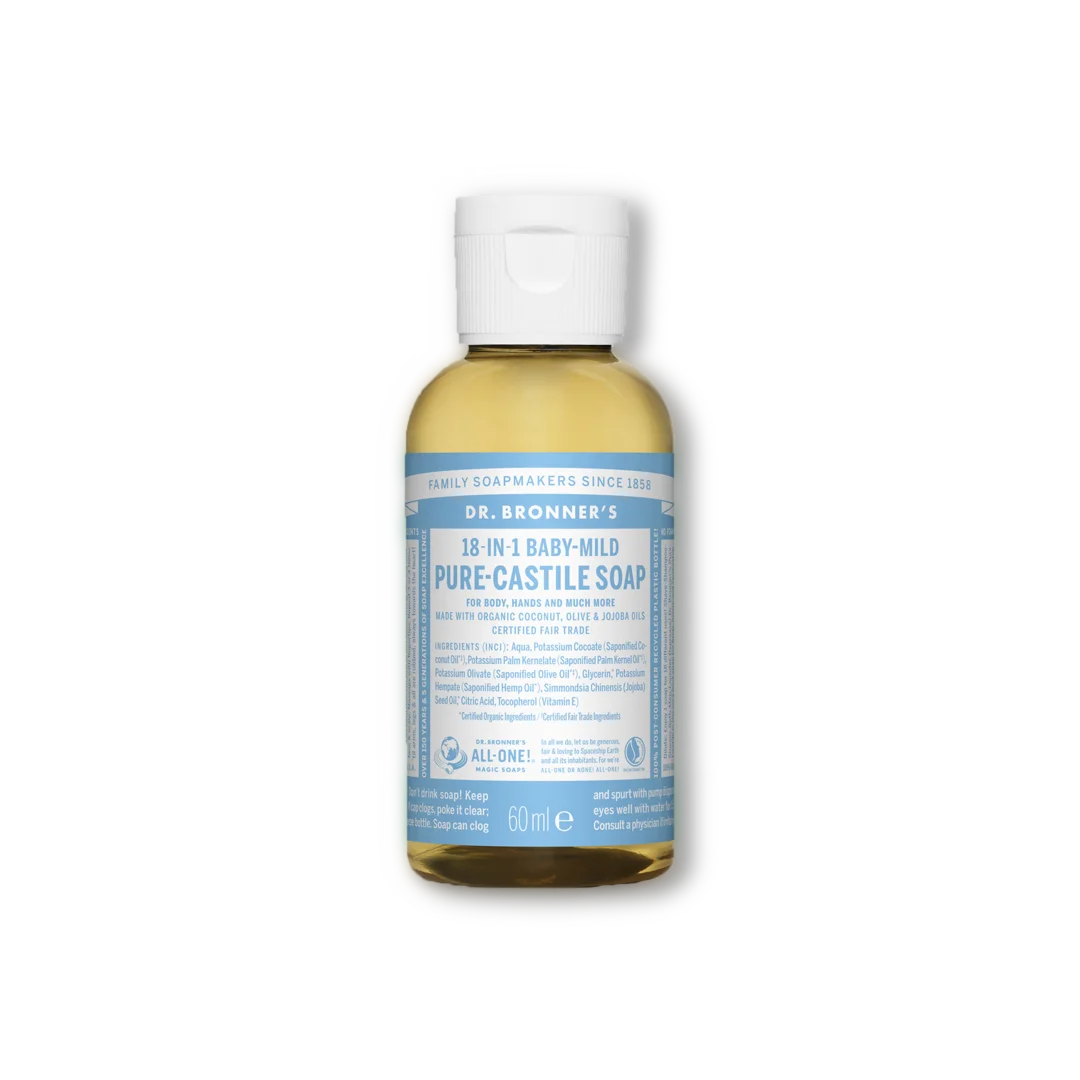 Pure Castile Liquid Soap - 60ml Dr Bronner&