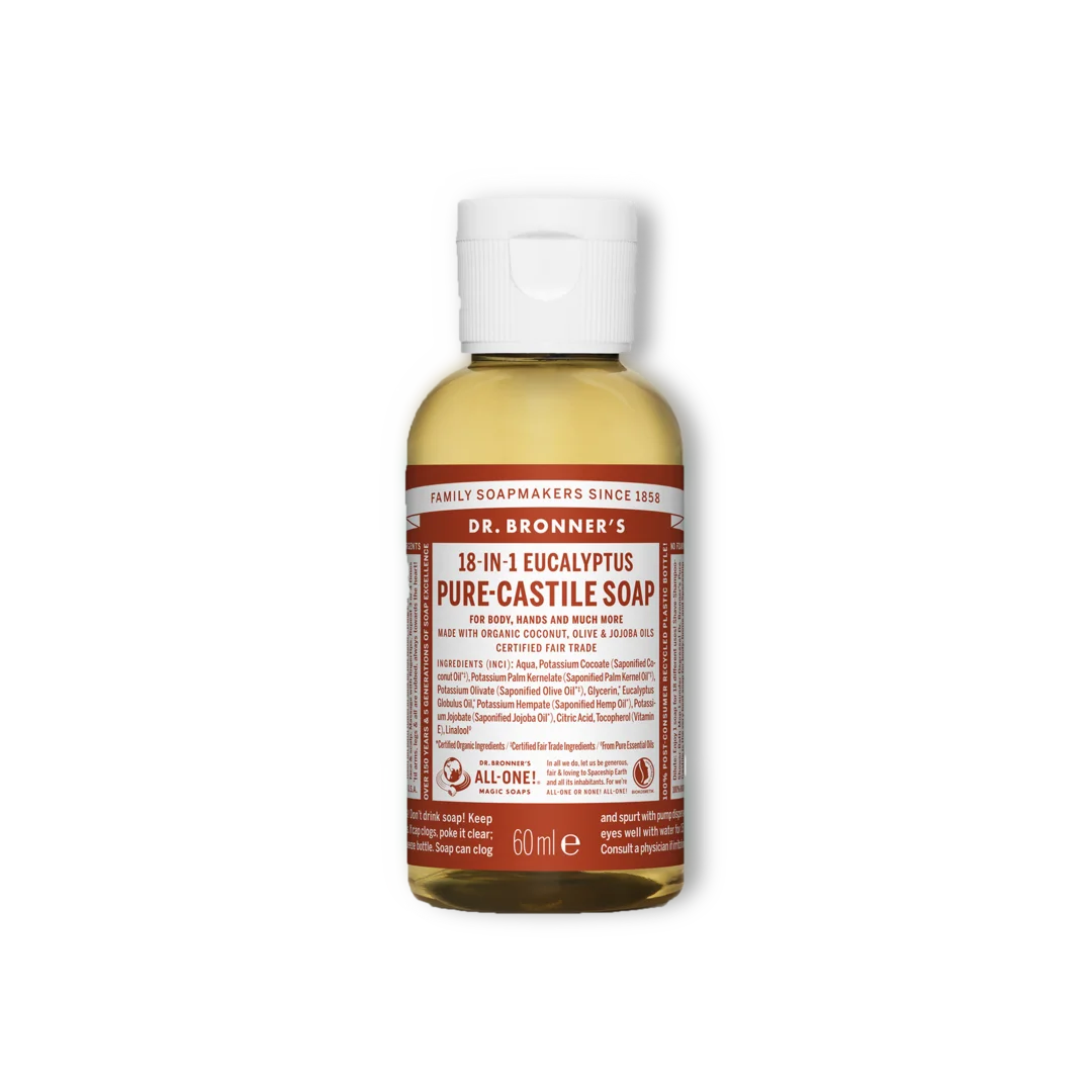 Pure Castile Liquid Soap - 60ml Dr Bronner&
