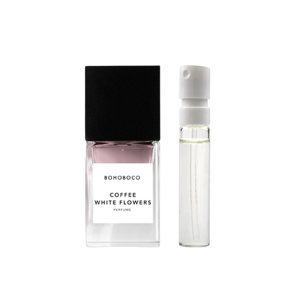 Bohoboco - Coffee White Flowers - muestra
